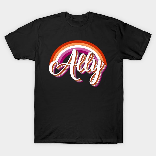 Ally lessbian pride T-Shirt by Dianeursusla Clothes